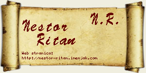 Nestor Ritan vizit kartica